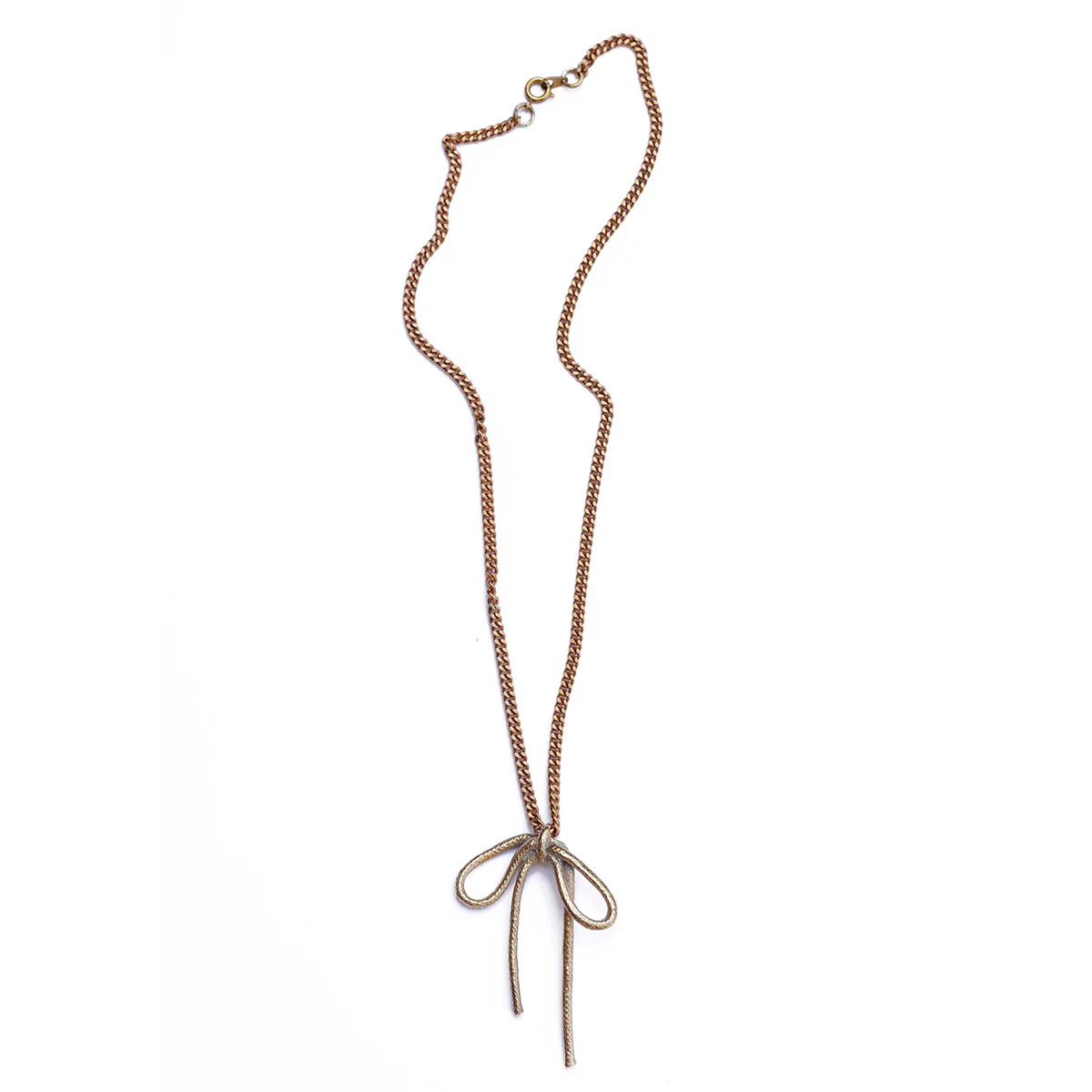 Water Sand Stone Little Bow Necklace - Image 3